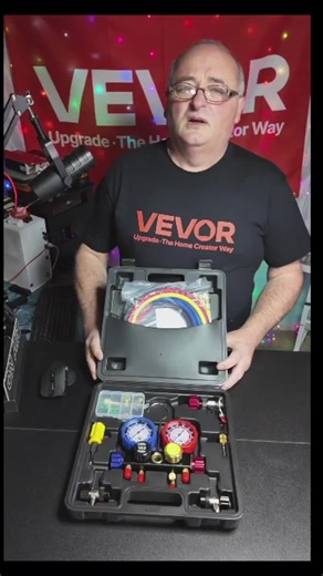 AC Manifold Gauge Set from Vevor with free shipping #vevortools #hvactechnician #hvac #mechanic #ac