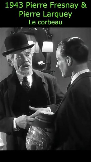 Pierre Fresnay face à Pierre Larquey 🕊️ | Le Corbeau – Scène culte du cinéma français (1943) #cinema