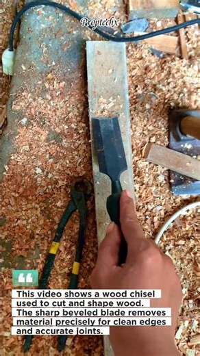 Precision Wood Chisel Technique #Woodworking #Carpentry #HandTools