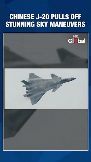 Chinese Fighter Jet J-20 Performs Stunning Sky Maneuvers