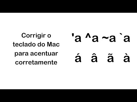 Accents on a Mac keyboard - é ô ã à ç ª º