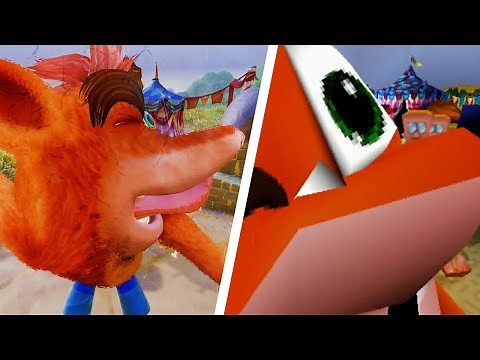 Crash Bandicoot - Death Animations Comparison (PS1 vs N. Sane Trilogy) | 1080p 60fps