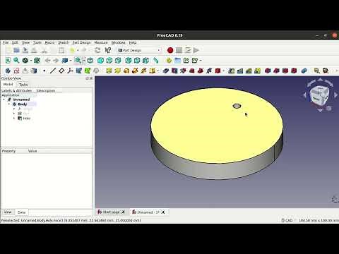 Polar array in FreeCAD part design workbench