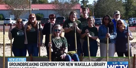 Groundbreaking ceremony for new Wakulla library