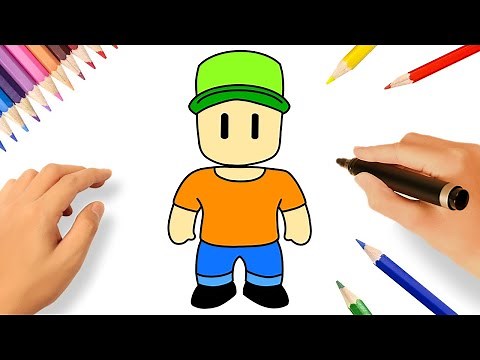 CÓMO DIBUJAR A MR. STUMBLE FACIL | STUMBLE GUYS