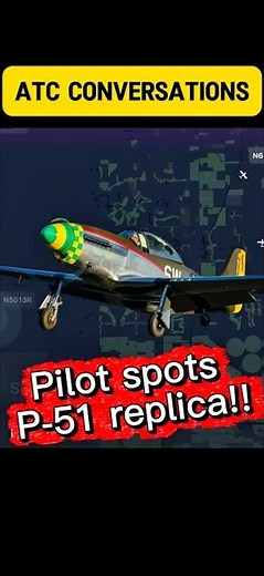 ATC Conversations - Pilot Spots P-51 replica