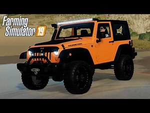FS19 - Jeep Wrangler RUBICON JK 3.6L V6 - Car mod for Farming Simulator 2019 Roleplay