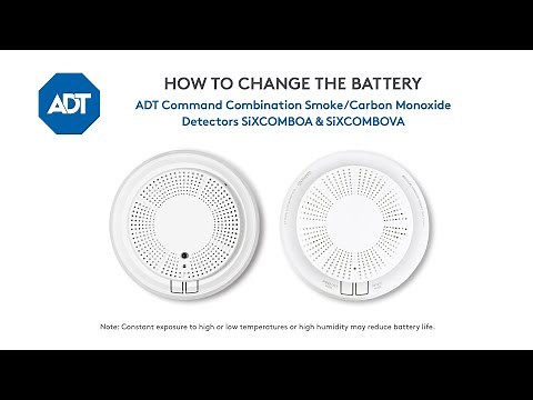 How to change the battery in your ADT Command Smoke/CO Detectors SiXCOMBOA and SiXCOMBOVA