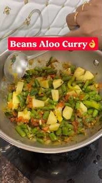 మా ఆయన ఒక్కోసారి ఇలా చేస్తాడు😜Beans aloo curry #shorts #cooking #recipe #shortvideo #youtubeshorts