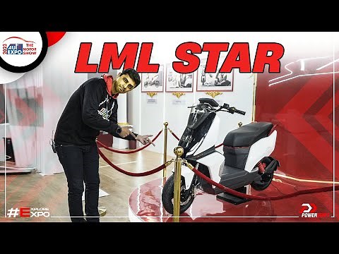 LML Star Electric Scooter | Detailed Walkaround | Auto Expo 2023 | PowerDrift