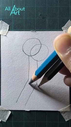 how to draw a 3d stick man