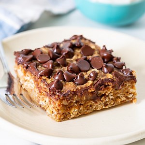 Chocolate Peanut Butter Banana Oatmeal Bars