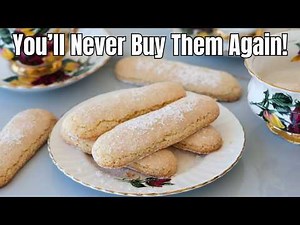Homemade Ladyfingers Recipe | How to Make Italian Savoiardi
