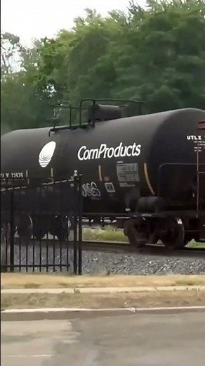 Chessie System Caboose meets Norfolk Southern train