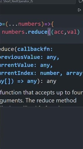 The Shadow Net: Master JS Rest Parameters! 🌑 #Shorts #JSin60s
