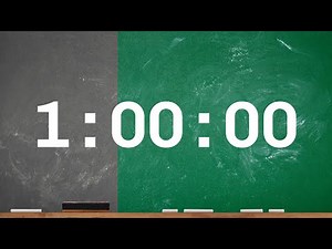 1-HOUR CLASSROOM COUNTDOWN-TIMER - With Visual Progress and Alarm