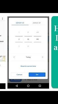 How to Set Departure and Arrival Times in Google Maps