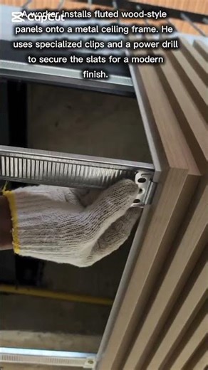 Installing Fluted Ceiling Panels