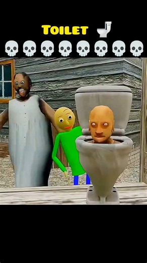Funny Toilet Escape Challenge 😂🚽 | granny game game game game | #shorts #granny #gaming