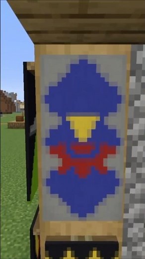 This Hylian Shield Banner Design is INSANE #minecraft #shorts