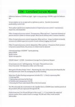 Csm Certified Scrum Master Study Guide 2024 2025 Edition For Exam Success