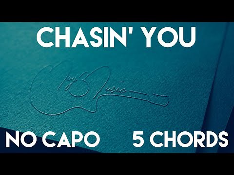 Chasin' You by Morgan Wallen Guitar Lesson | No Capo (5 Chords) Tutorial