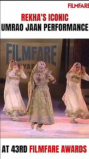 Rekha's Iconic Umrao Jaan Performance At 43rd Filmfare Awards