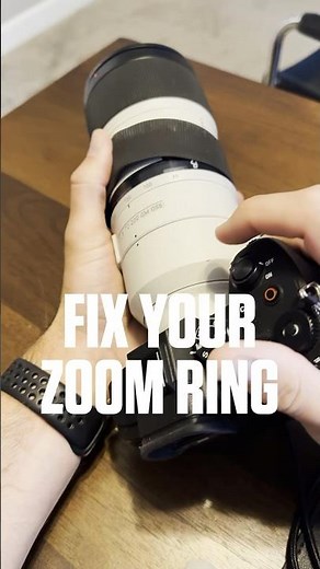 Fix your zoom ring on camera lens - Sony 70-200 #sonyalpha #howto