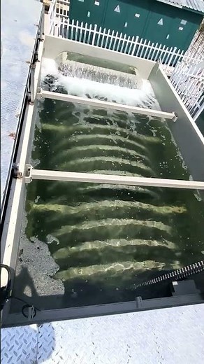 Rotary Fiber Disc Filter working