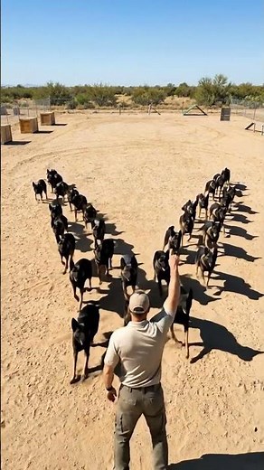 Insane K9 Obedience! 20 Dogs, 1 Command