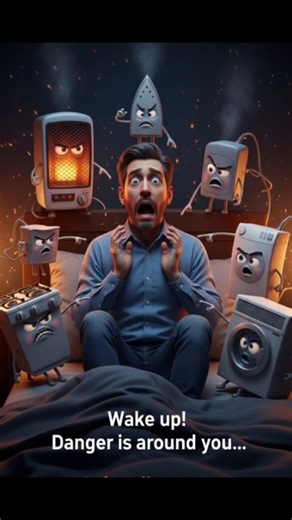 “Wake Up! Devices Attack While You Sleep 😱 | Pixar 3D Short”