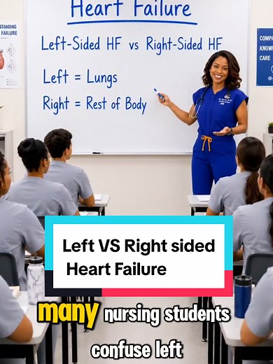 Left vs Right Sided Heart Failure: Where Is the Blood Backing Up?