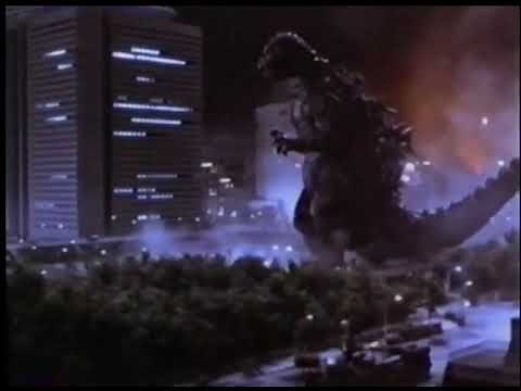 Godzilla getting hit with lasers (Godzilla 1985)
