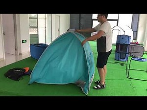 How to fold pop up beach tent shelter and sun Cabana