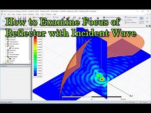 How to Examine Focus of Reflector with Incident Wave