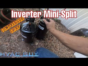 Inverter Compressor Replacement on Mobile Home Mini-Split System! #hvaclife #hvacguy