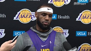 39K views · 570 reactions | LeBron James comments on some of the things he's liked from his Los Angeles Lakers teammates so far in training camp. | Spectrum SportsNet | Facebook