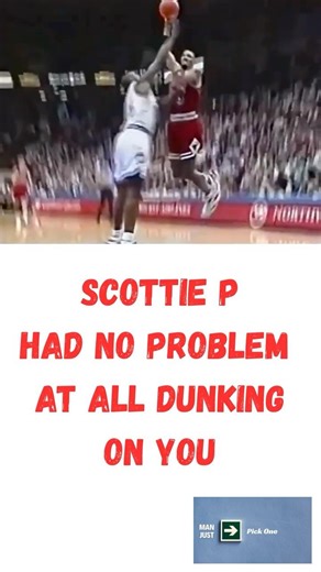 Scottie Pippen Making Dunking On People Look Easy