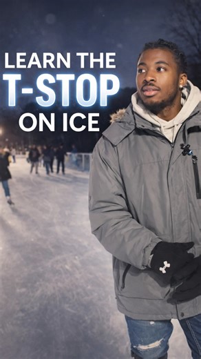 Step by step T stop tutorial for new ice skaters
