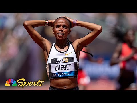 Beatrice Chebet DEMOLISHES WORLD RECORD in women's 5000m at Prefontaine Classic | NBC Sports