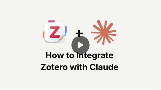 Researcher build huge libraries with thousands of papers in Zotero. But they can t integrate Zotero with AI - until now. Here s how to integrate your Zotero library with Claude: Chat with papers… | Mushtaq Bilal, PhD