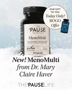 Meet our new daily, multi-layered support system designed specifically for women in perimenopause, menopause and beyond. It's targeted midlife support made simple. To make launch day even more exciting, we're pairing MenoMulti with a special gift from us to you: Today only, buy MenoMulti and get a FREE full-size Sleep supplement. Just add both products to cart and use code BOGOSLEEP at checkout. Reserved for first 1,000 customers. | The Pause Life by Dr. Mary Claire Haver