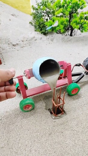 Diy mini Tractor construction building pillar #tractor #toycar #toystory #truck #trucks | Tom Toys