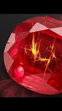 Heated Ruby Exposed: Distorted Inclusions Under Microscope