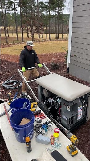 Setting a new 26kw #kohler Generator with this awesome #koliathgeneratorcart