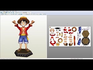 Papercraft One Piece - Monkey d luffy Chibi Ver 2