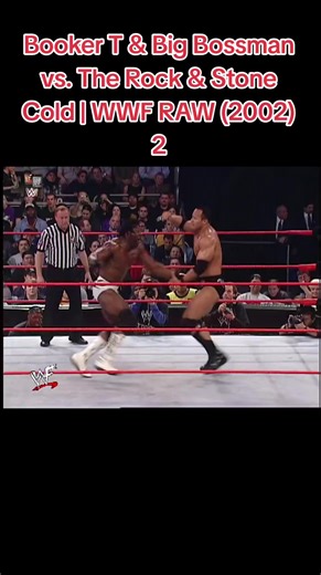 #wwe Booker T & Big Bossman vs. The Rock & Stone Cold | WWF RAW (2002) 2