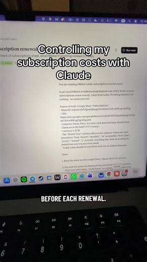 This is how I control my subscription costs with Claude #claude #subscription #subscriptioncosts #scheduledagent #aiagent