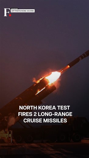 Firstpost on Instagram: "#FPReels: North Korea Test Fires Long-Range Strategic Cruise Missiles North Korea fired two long-range strategic cruise missiles to test the country’s nuclear deterrence, days after it showed apparent progress in the construction of its first nuclear-powered submarine. Leader Kim Jong Un oversaw the drill -- staged Sunday over the Yellow Sea to the west of the Korean peninsula -- and called for "unlimited and sustained" development of his nuclear weapons forces, as per t