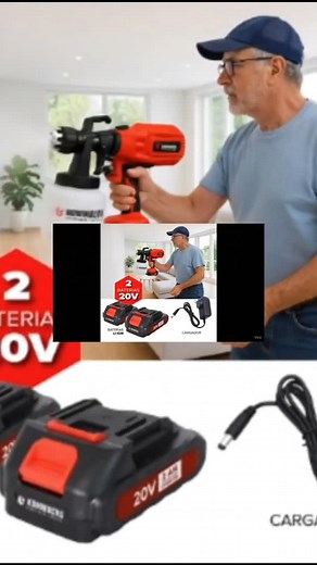 🔋 Pistola de pintura con DOBLE BATERÍA 🏃🏃🏃 | Todo Techno Gadgets